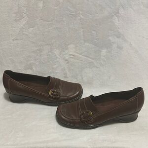 Naturalizer Olla Loafers Womens 8M Comfort Slip On Genuine Leather Shoes